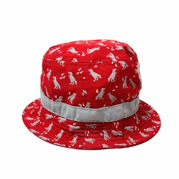 Wisconsin Badgers Red New Era Infant Bucket Hat With Allover Dinosaur Print - Picture 5 of 9